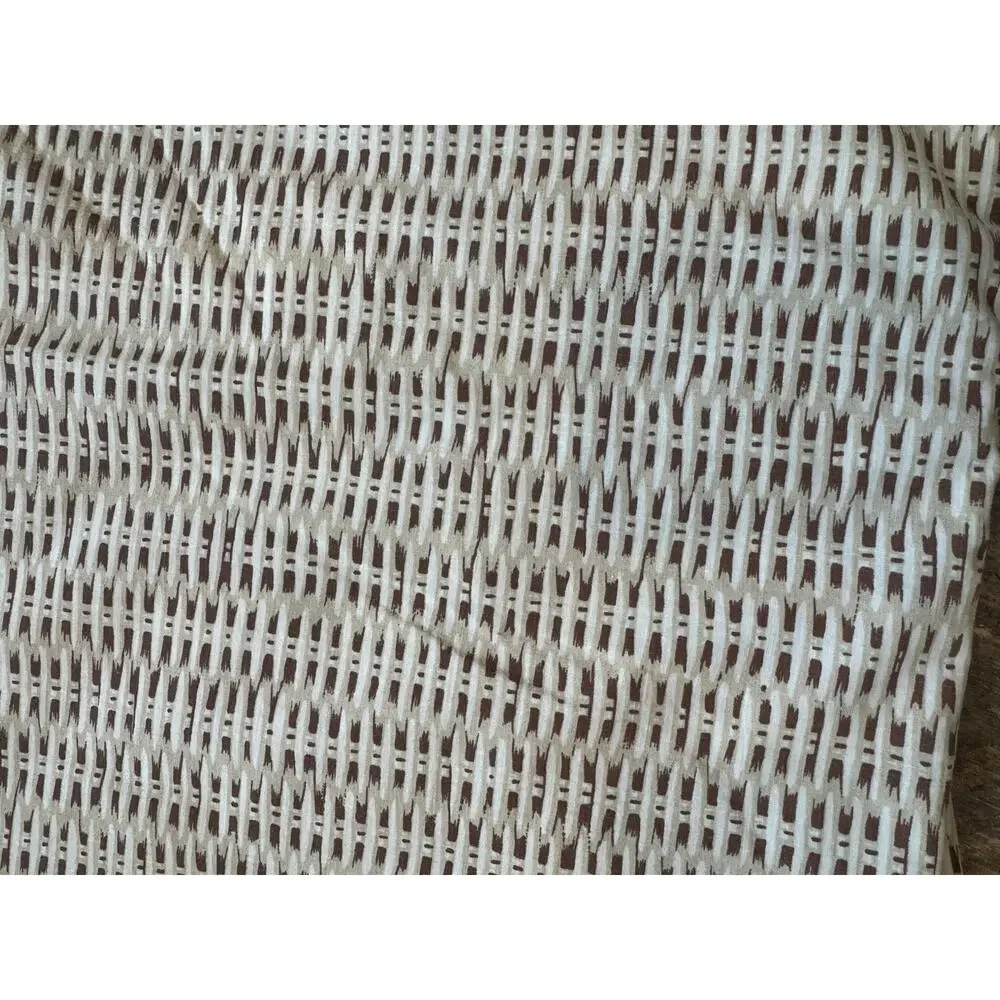 Vintage Ralph Lauren Desert Plains Wicker Rope Queen Flat Sheet Cotton Tan